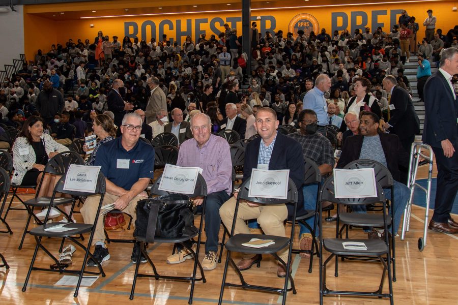 LeFrois attends Rochester Prep High School's ribbon-cutting ceremony